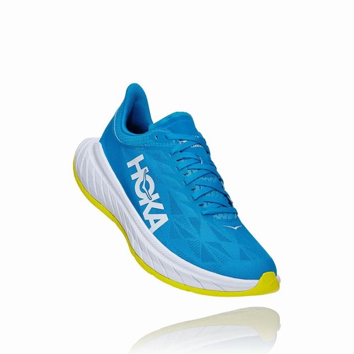 Hoka One One CARBON X 2 Road Running Shoes For Men India Blue IN-5986